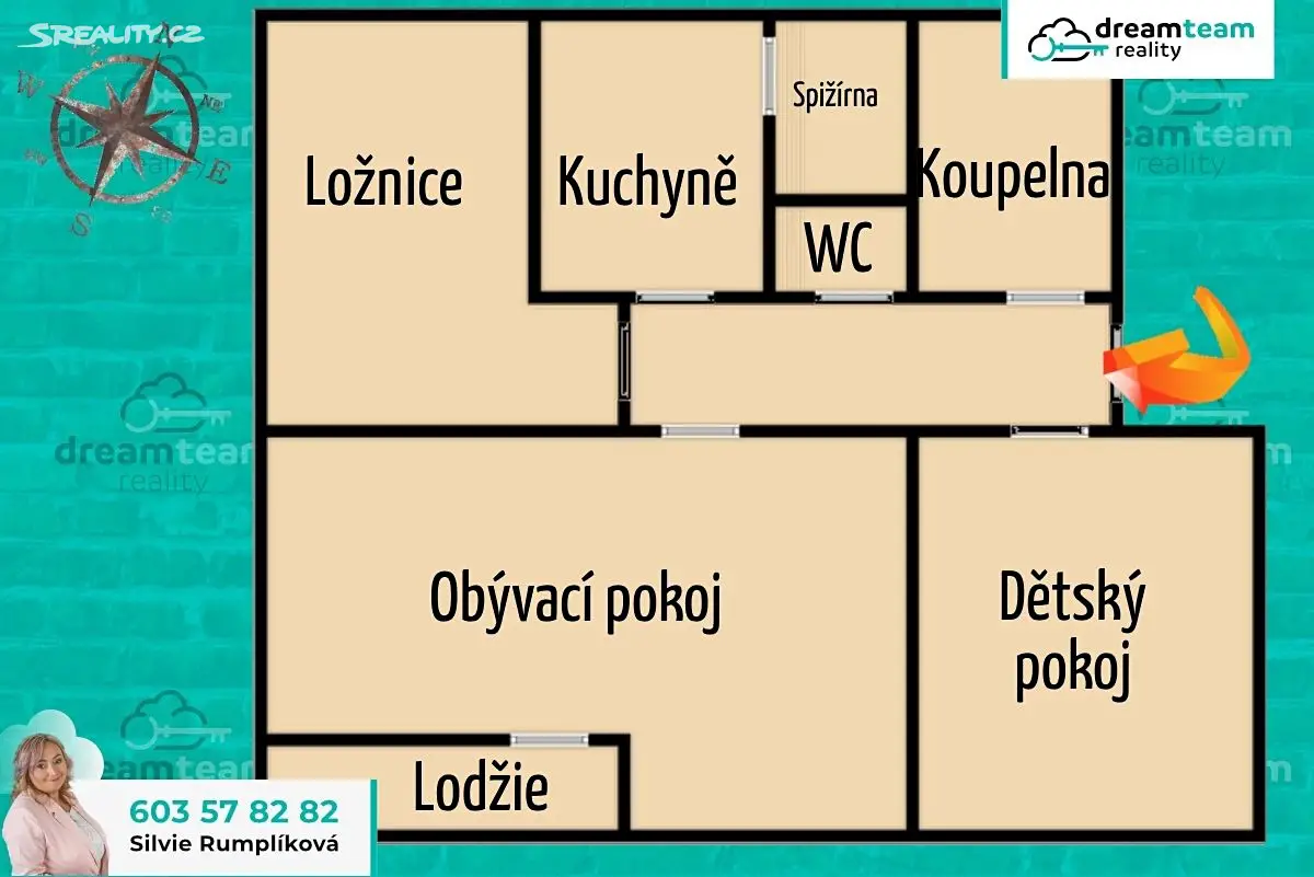 Prodej bytu 3+1 76 m², Lužická, Nový Jičín