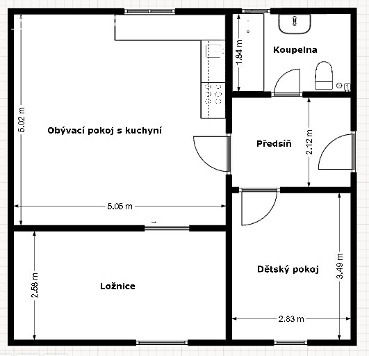 Prodej bytu 3+kk 63 m² (Podkrovní), Úvaly, okres Praha-východ