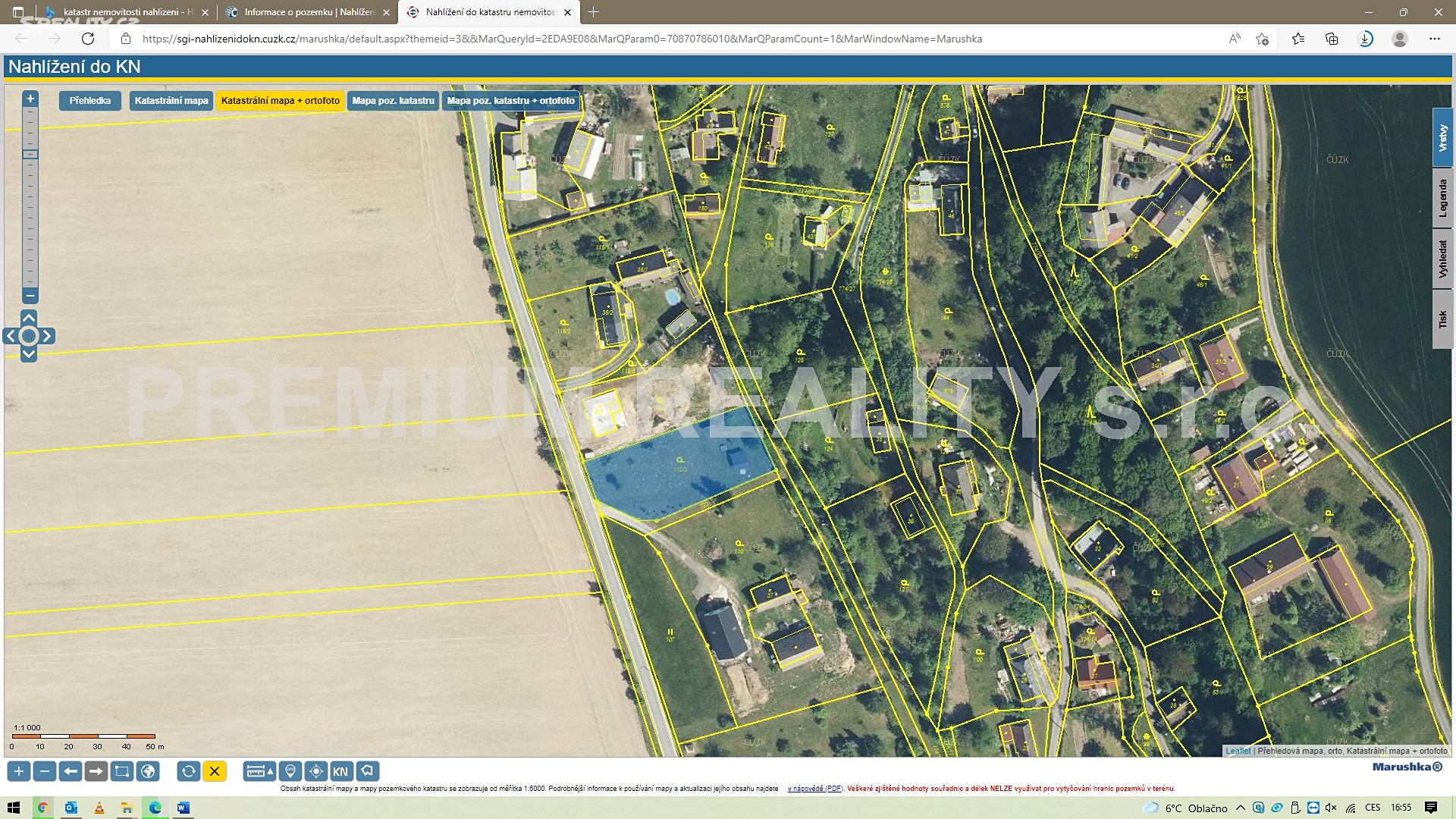 Prodej  stavebního pozemku 1 540 m², Litoboř, okres Náchod