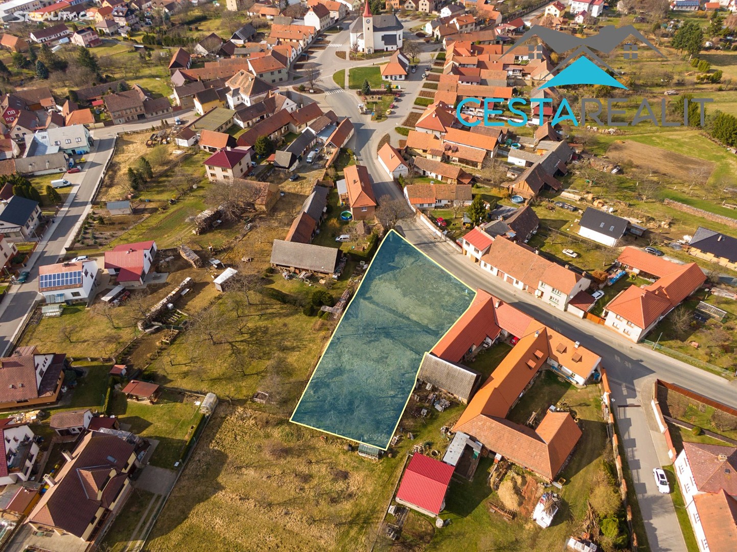 Prodej  stavebního pozemku 1 683 m², Lukavec, okres Pelhřimov