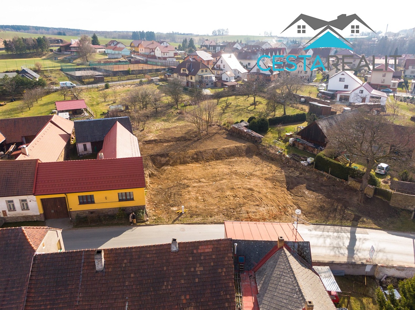 Prodej  stavebního pozemku 1 683 m², Lukavec, okres Pelhřimov