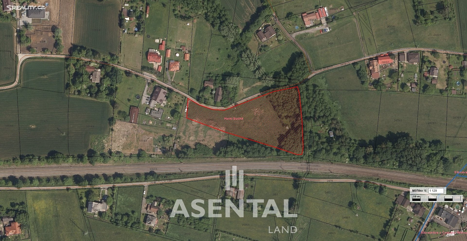 Prodej  pozemku 6 554 m², Horní Suchá, okres Karviná