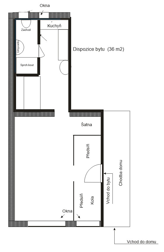 Pronájem bytu 2+kk 36 m², Loket, okres Sokolov