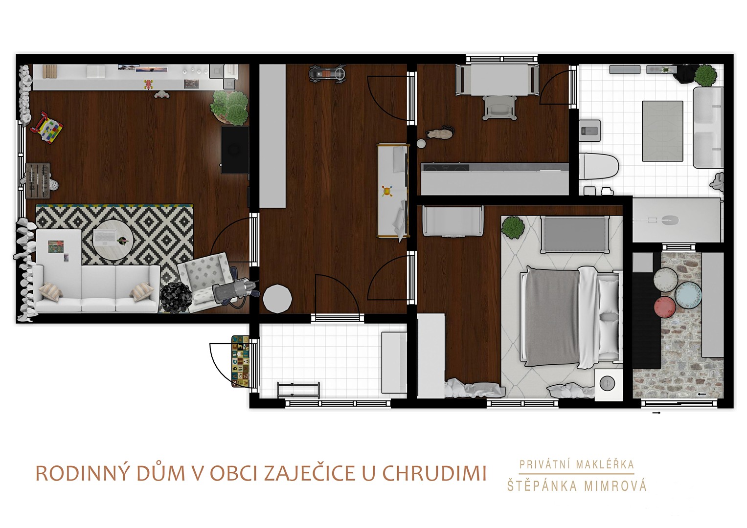 Prodej  chalupy 93 m², pozemek 216 m², Zaječice, okres Chrudim