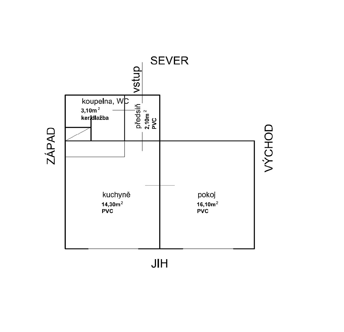 Prodej bytu 1+1 36 m², Hradební, Kraslice