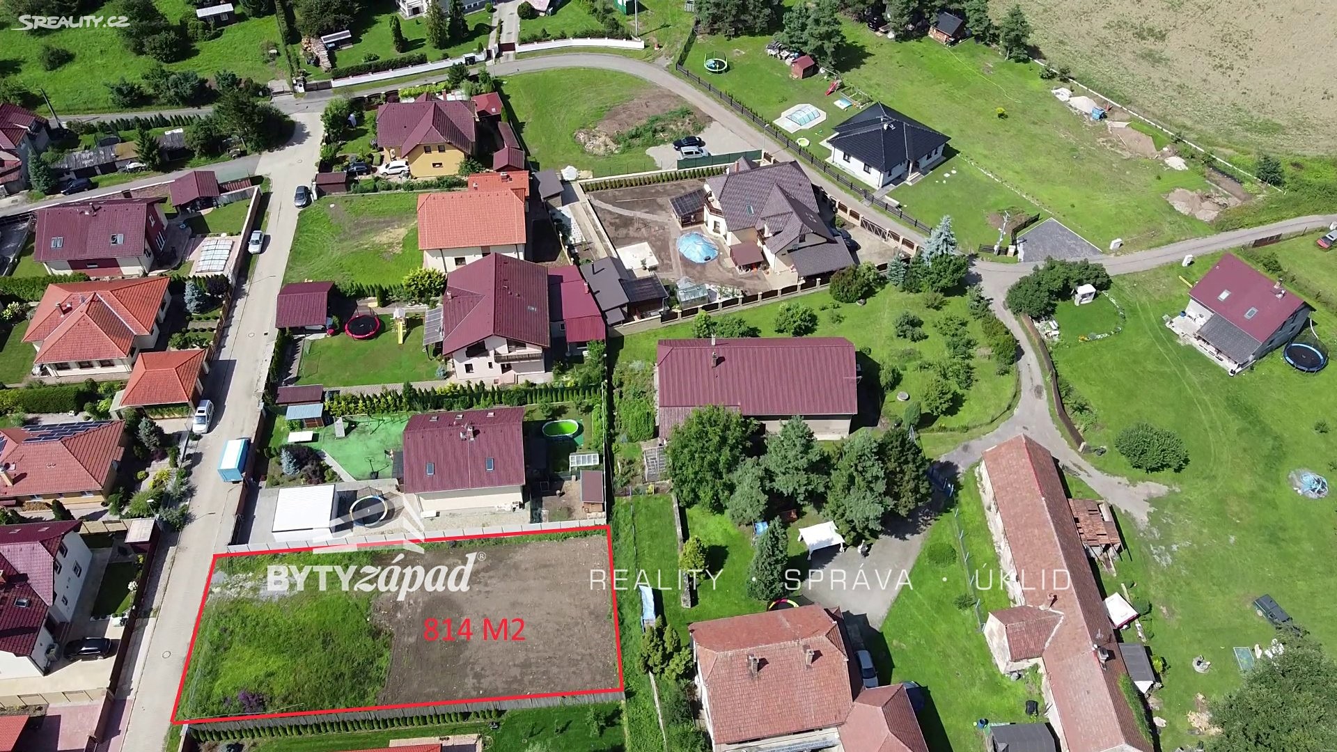 Prodej  stavebního pozemku 814 m², Libomyšl, okres Beroun