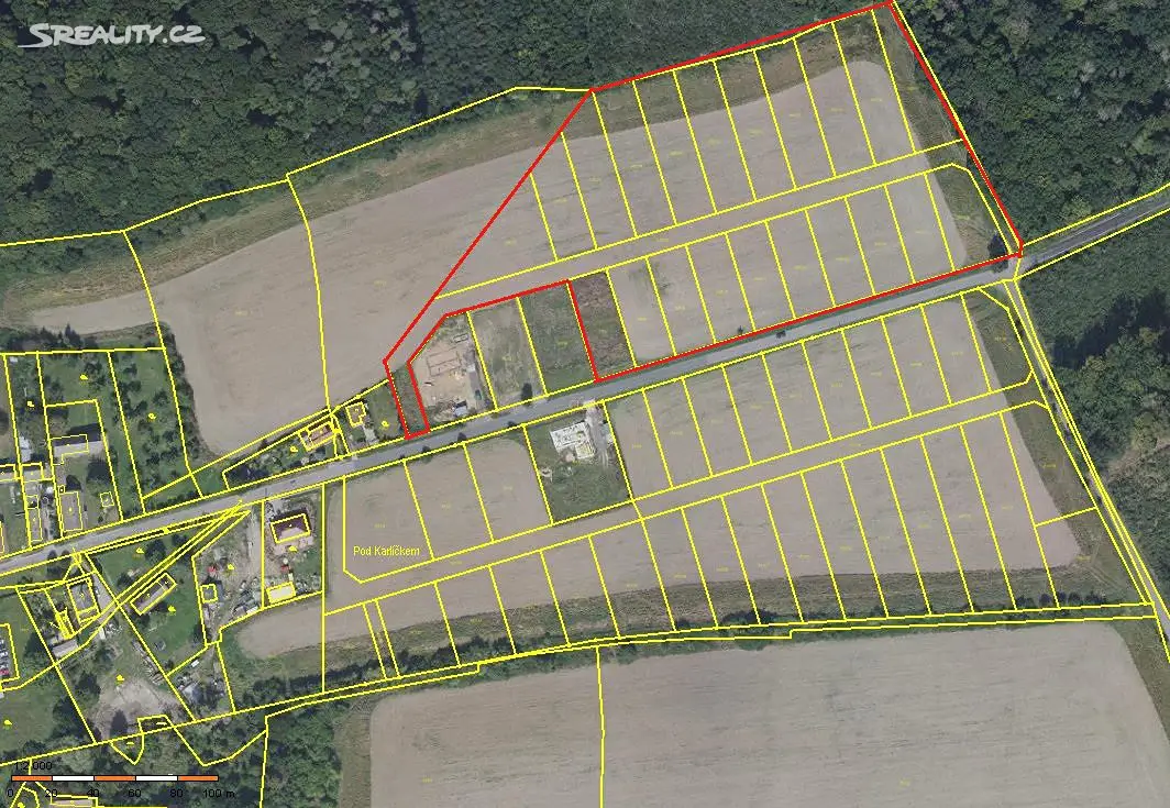 Prodej  stavebního pozemku 28 949 m², Prodašice, okres Mladá Boleslav