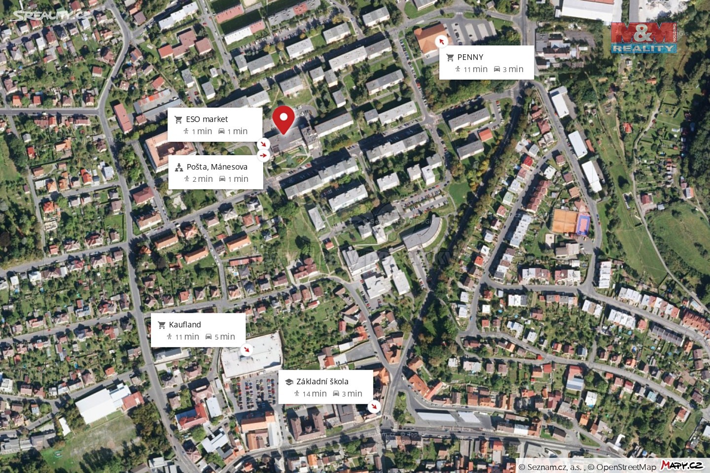 Pronájem bytu 1+1 38 m², Mánesova, Domažlice - Týnské Předměstí