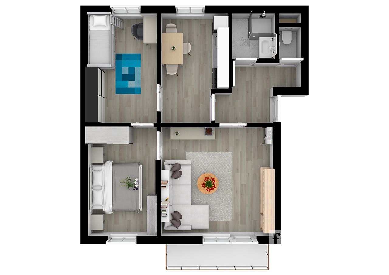 Prodej bytu 3+1 60 m², Hůrecká, Nové Sedlo
