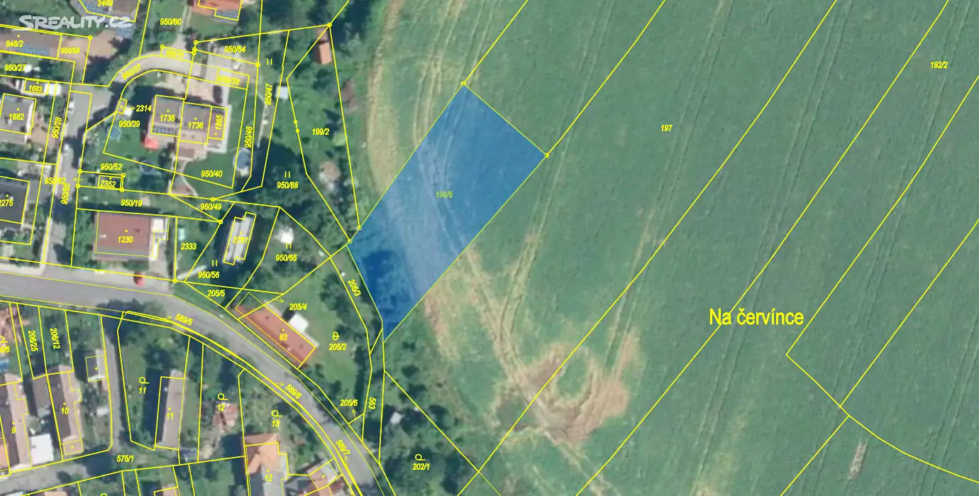 Prodej  stavebního pozemku 1 607 m², Heřmanův Městec - Chotěnice, okres Chrudim