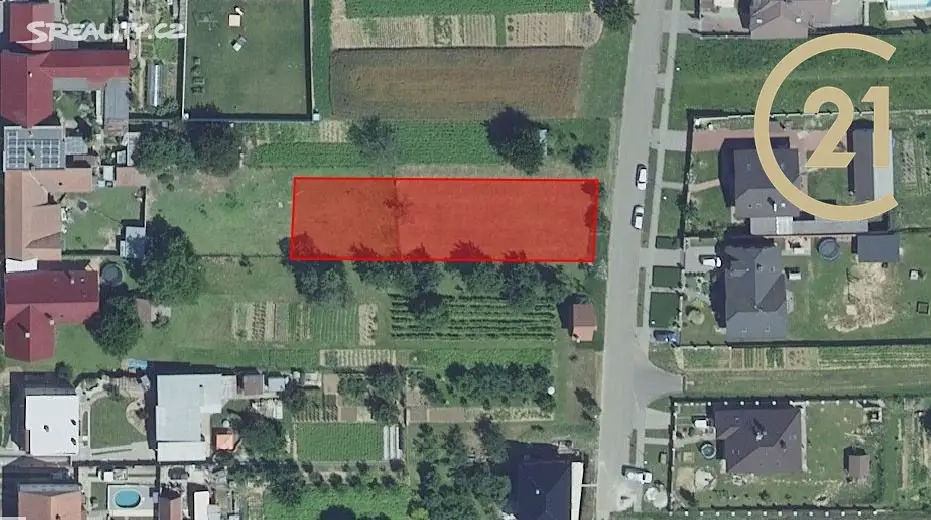 Prodej  stavebního pozemku 998 m², Moravany, okres Hodonín