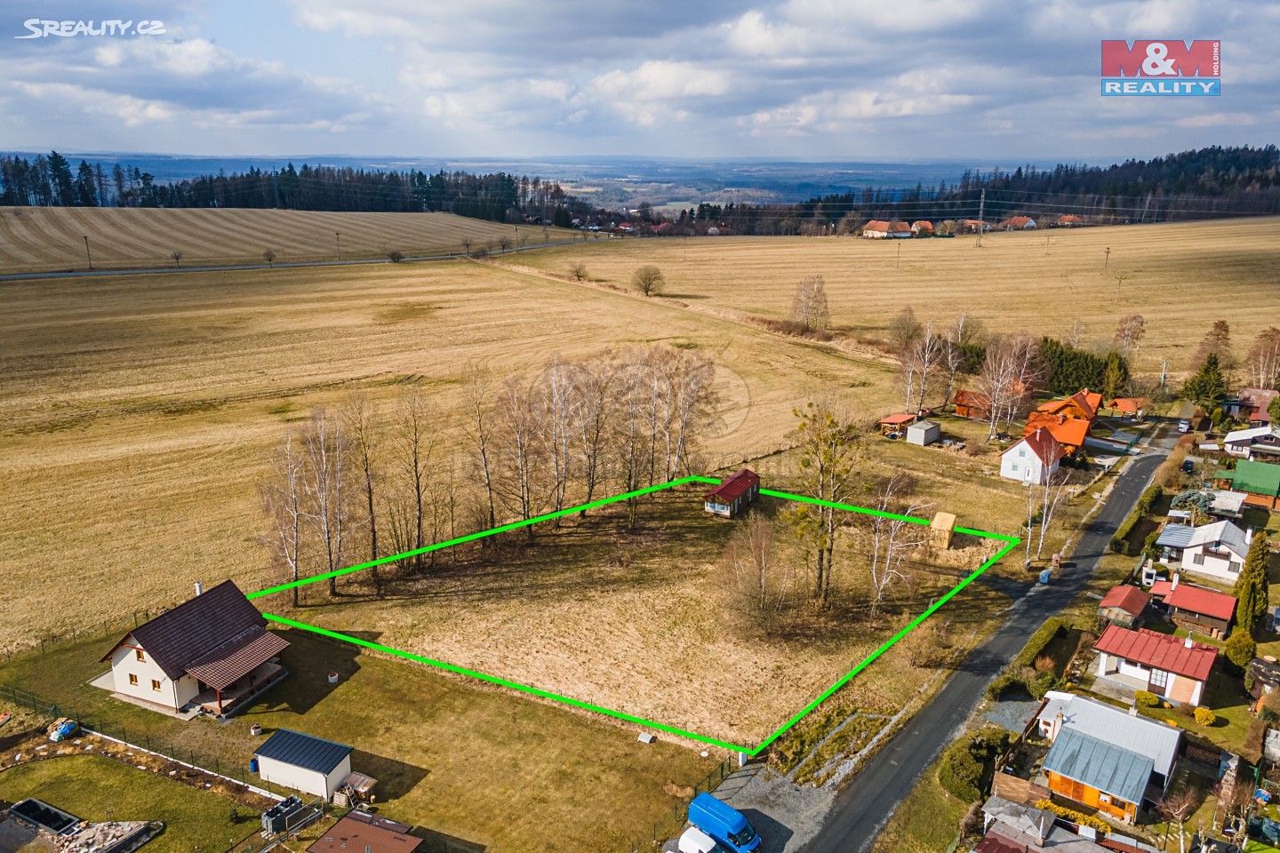 Prodej  stavebního pozemku 788 m², Seč - Hoješín, okres Chrudim