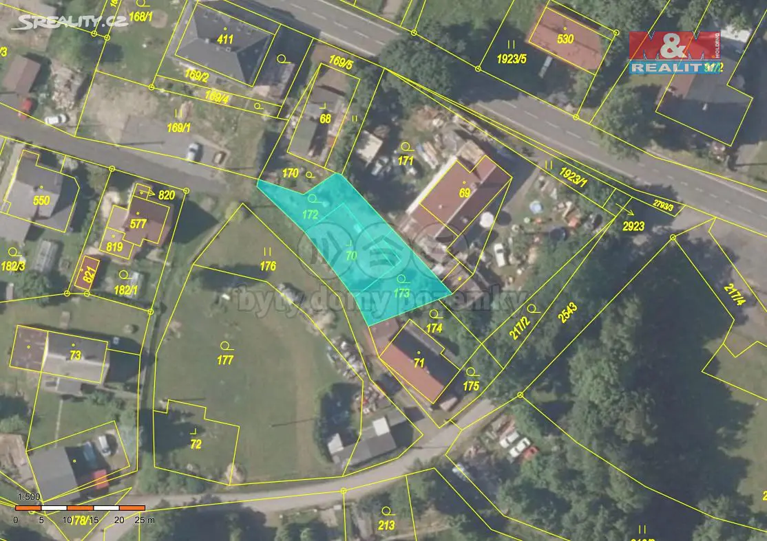 Prodej  stavebního pozemku 478 m², Velký Šenov, okres Děčín