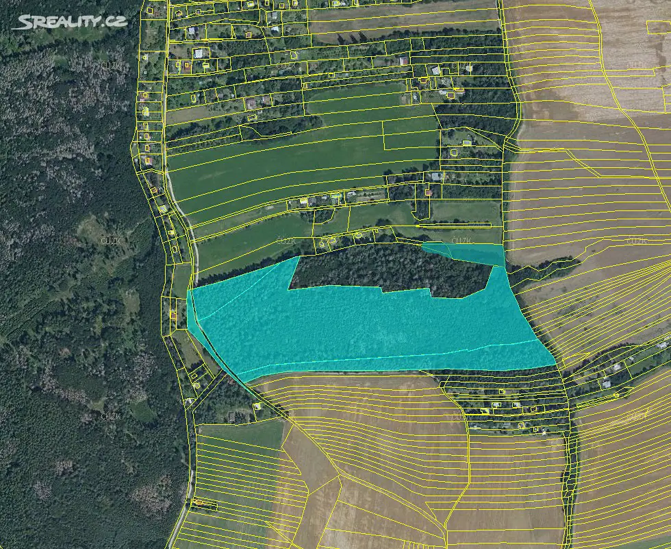 Prodej  lesa 4 755 m², Ptení, okres Prostějov