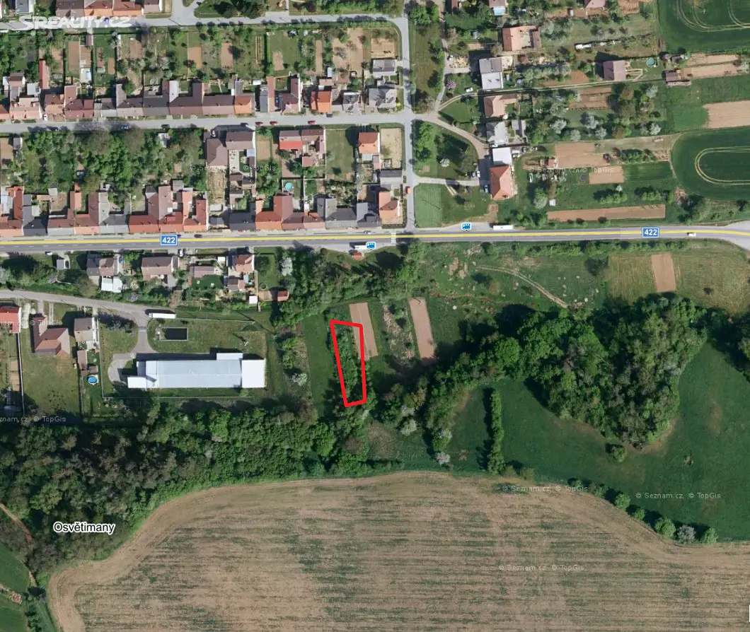 Prodej  zahrady 216 m², Osvětimany, okres Uherské Hradiště