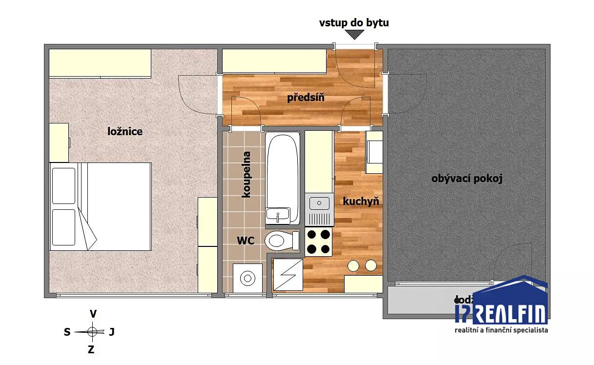 Pronájem bytu 2+1 49 m², Vojtěšská, Liberec - Liberec V-Kristiánov