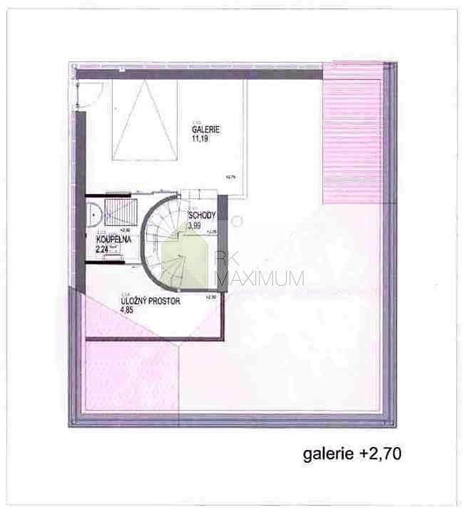 Pronájem bytu atypické 145 m² (Mezonet), Horská, Praha 2 - Nové Město