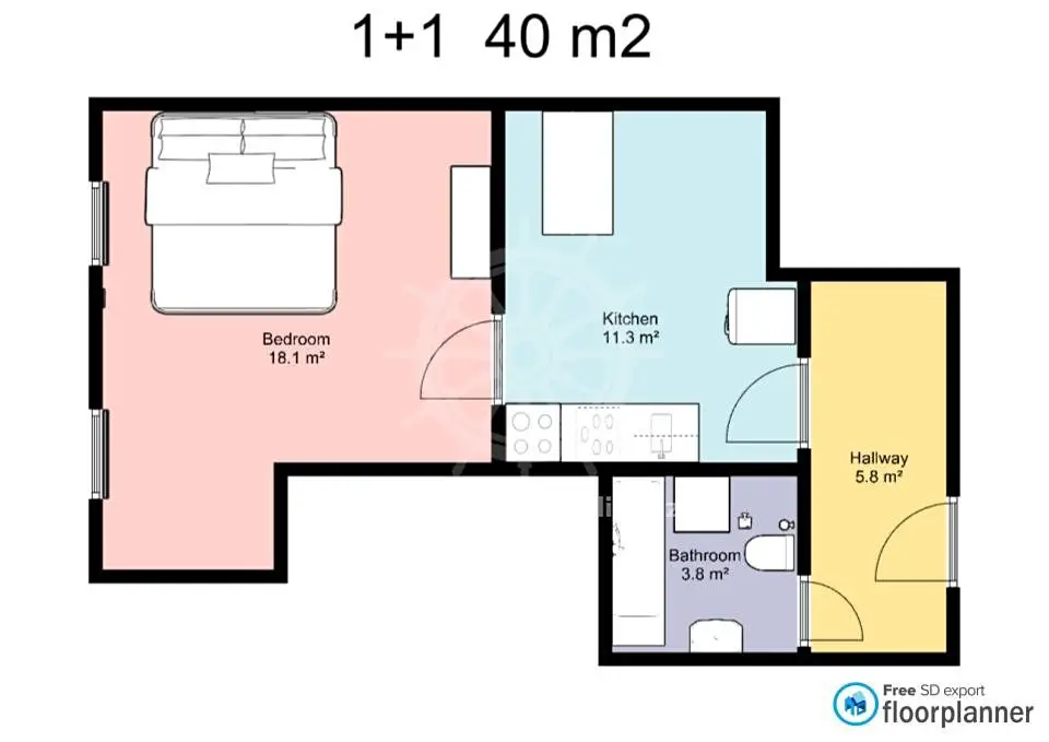 Pronájem bytu 1+1 40 m² (Podkrovní), Pekařská, Brno - Staré Brno
