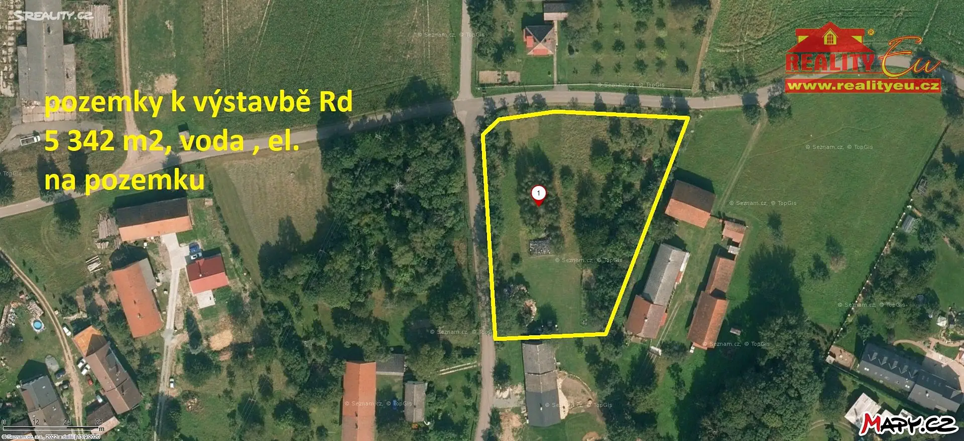 Prodej  stavebního pozemku 5 342 m², Nové Město nad Metují, okres Náchod