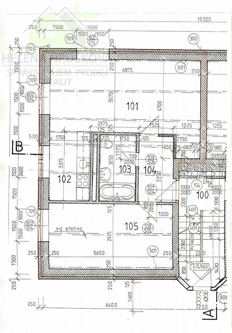 Pronájem bytu 2+1 60 m², Jungmannova, Roztoky