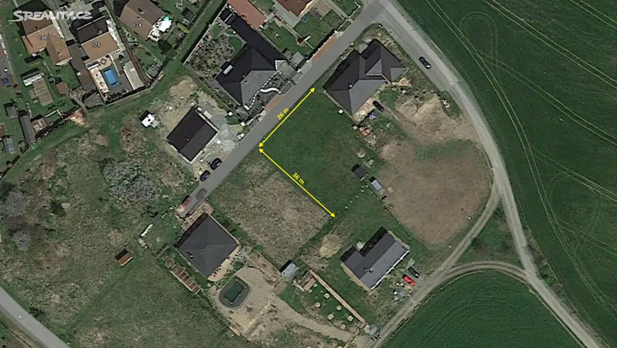 Prodej  stavebního pozemku 949 m², Lipová, okres Prostějov