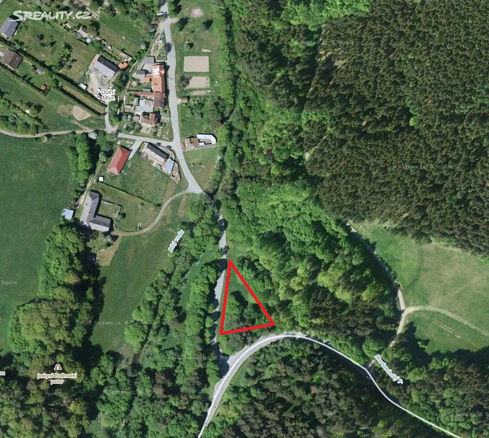 Prodej  lesa 826 m², Lipovec, okres Blansko