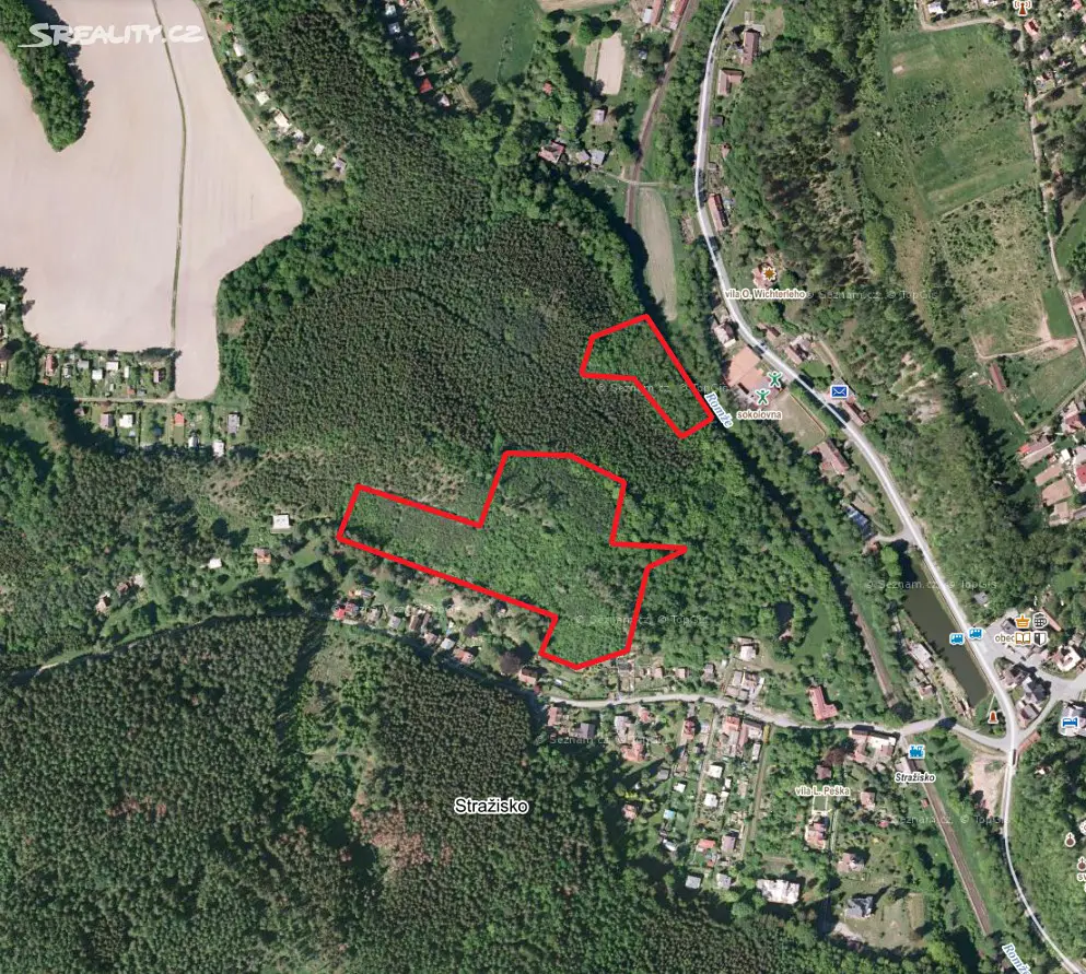 Prodej  lesa 1 044 m², Stražisko, okres Prostějov
