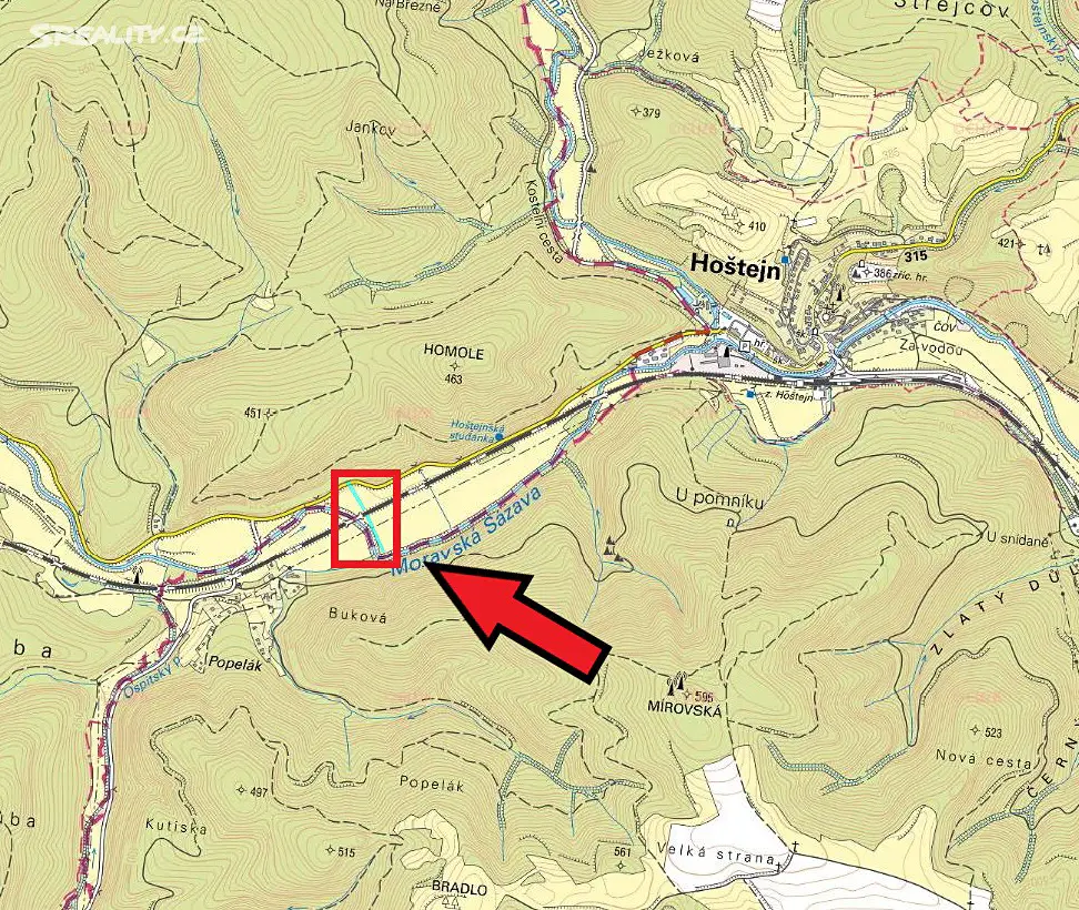 Prodej  pole 1 460 m², Tatenice, okres Ústí nad Orlicí