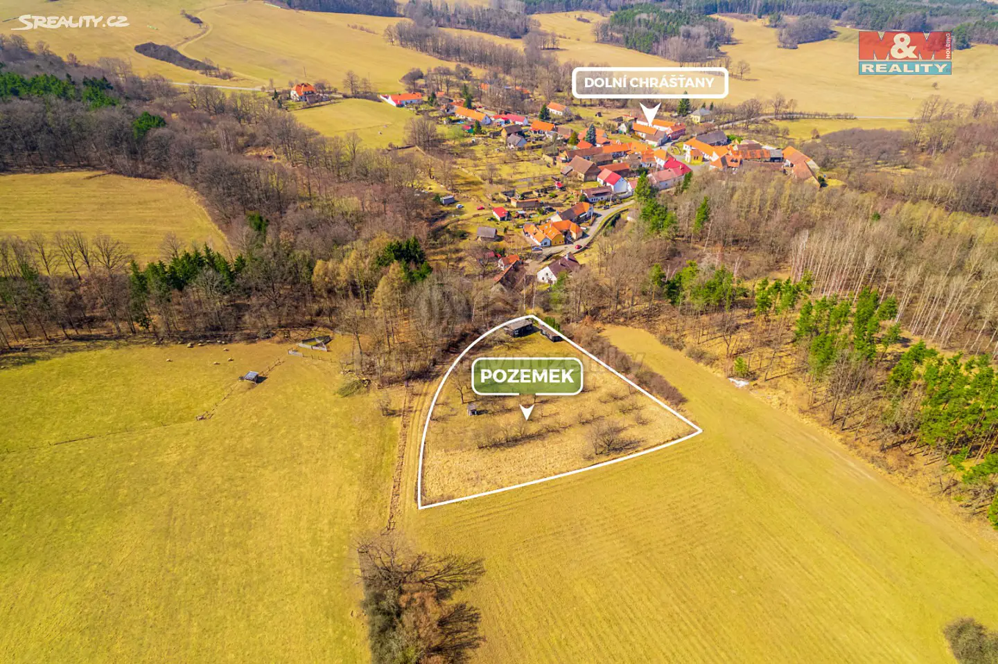 Prodej  zahrady 3 528 m², Lhenice - Dolní Chrášťany, okres Prachatice