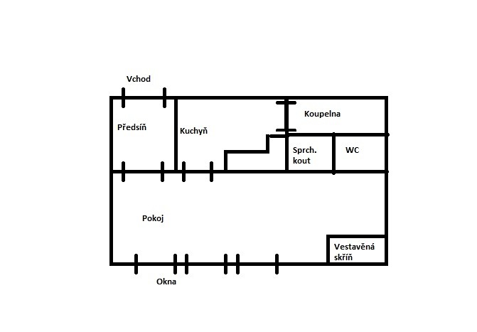 Pronájem bytu 1+1 38 m², Úvalská, Karlovy Vary - Drahovice