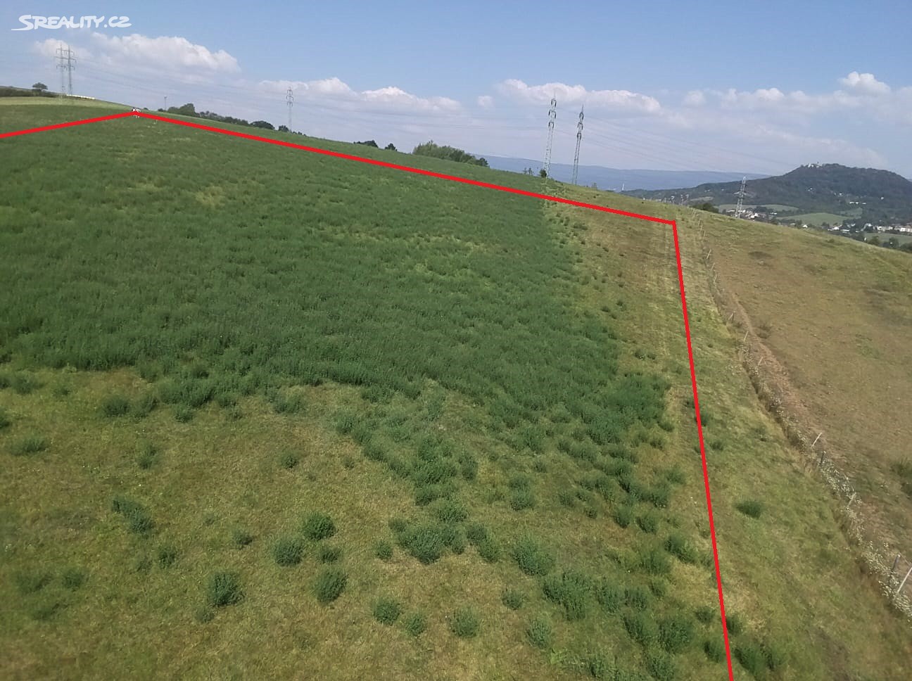 Prodej  stavebního pozemku 2 500 m², Bystřany - Úpořiny, okres Teplice