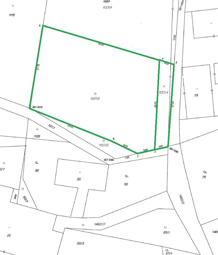 Prodej  stavebního pozemku 1 277 m², Levínská Olešnice, okres Semily
