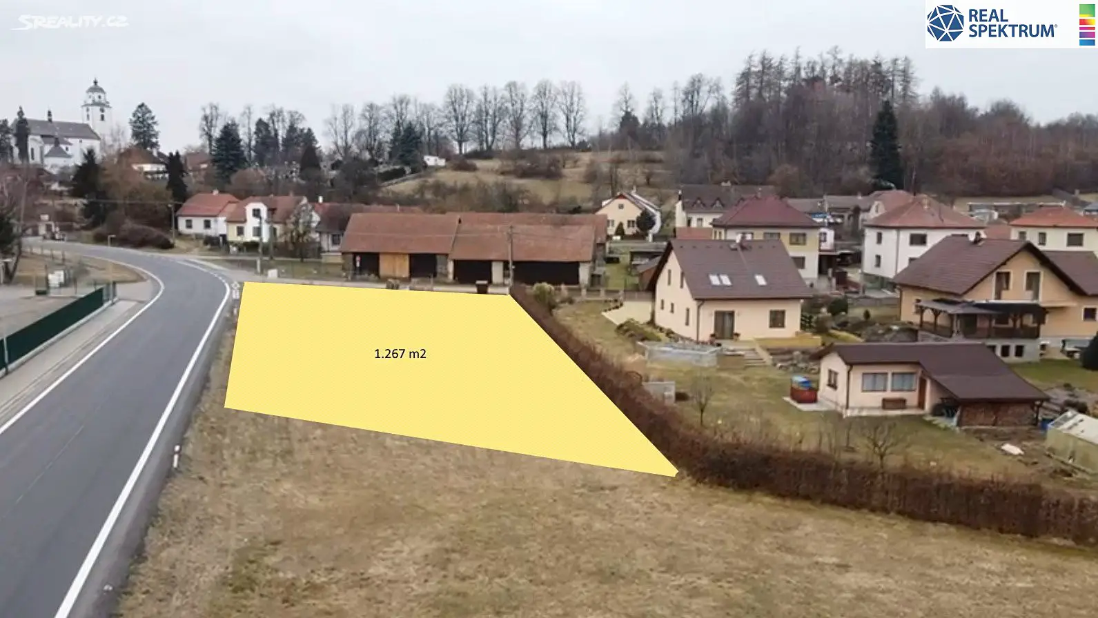 Prodej  stavebního pozemku 1 267 m², Netín, okres Žďár nad Sázavou