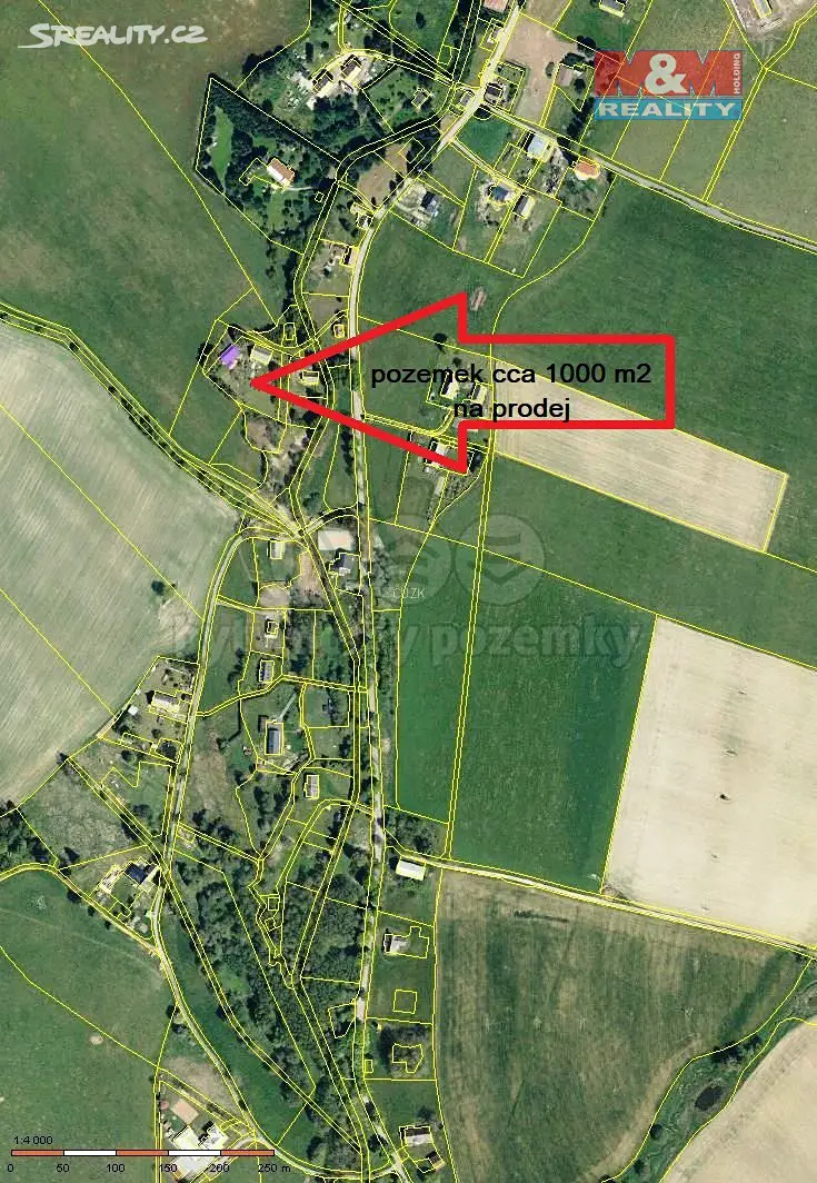 Prodej  stavebního pozemku 1 000 m², Králíky - Horní Lipka, okres Ústí nad Orlicí