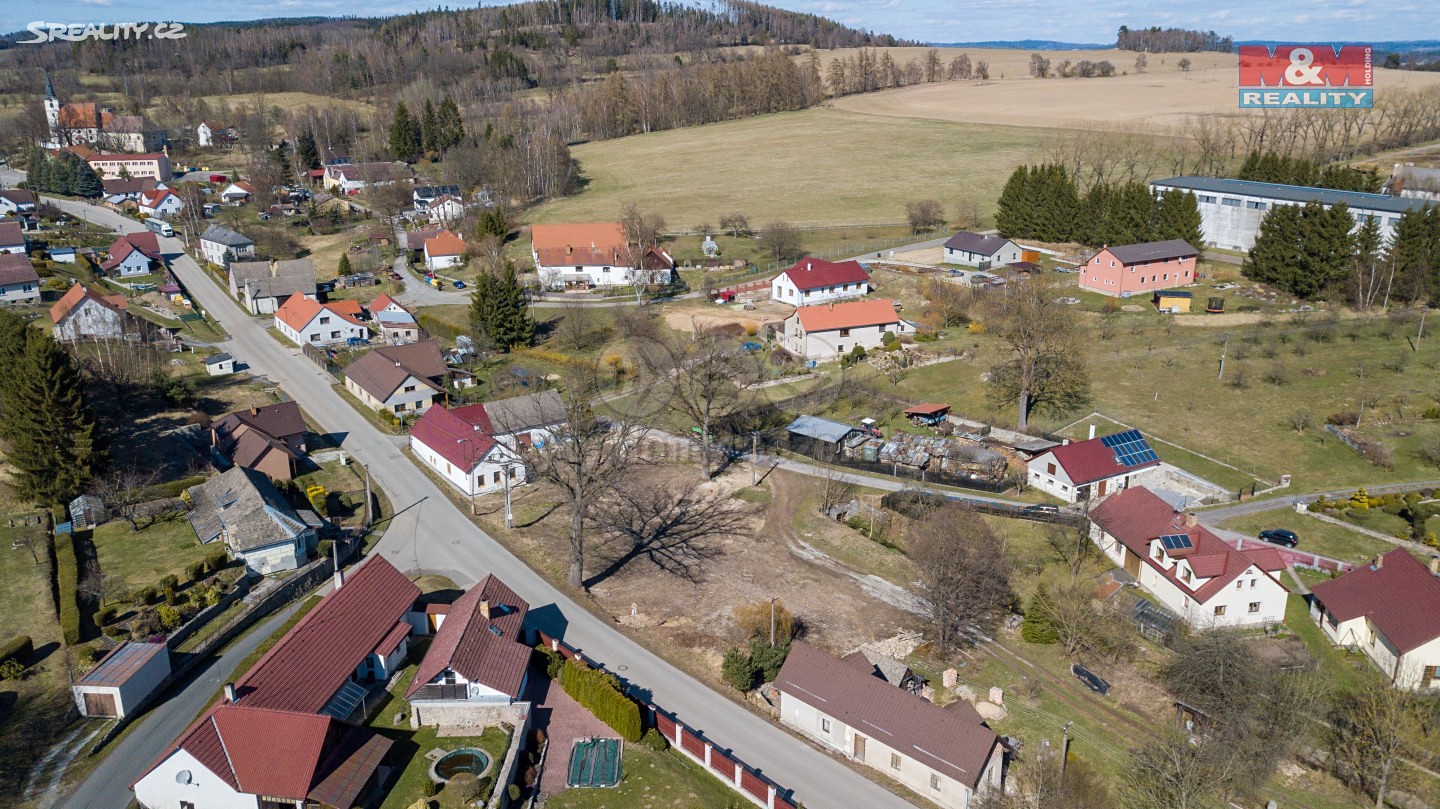 Prodej  stavebního pozemku 1 294 m², Lodhéřov, okres Jindřichův Hradec