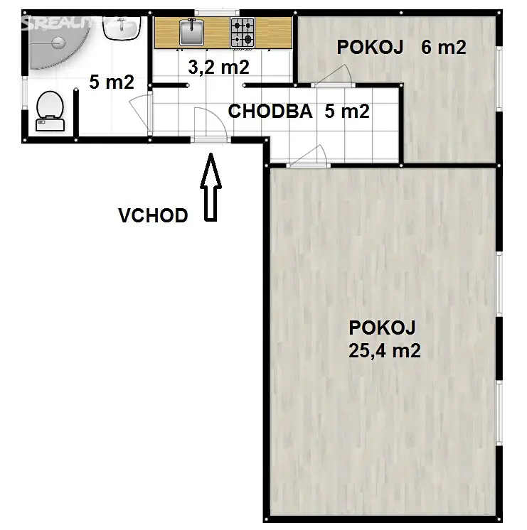 Pronájem bytu 1+1 44 m², U Cvičiště, Plzeň - Doubravka