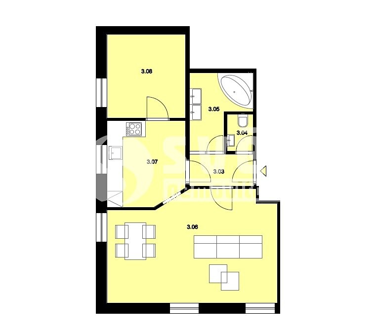 Pronájem bytu 2+1 54 m² (Podkrovní), Kostelní, Prostějov