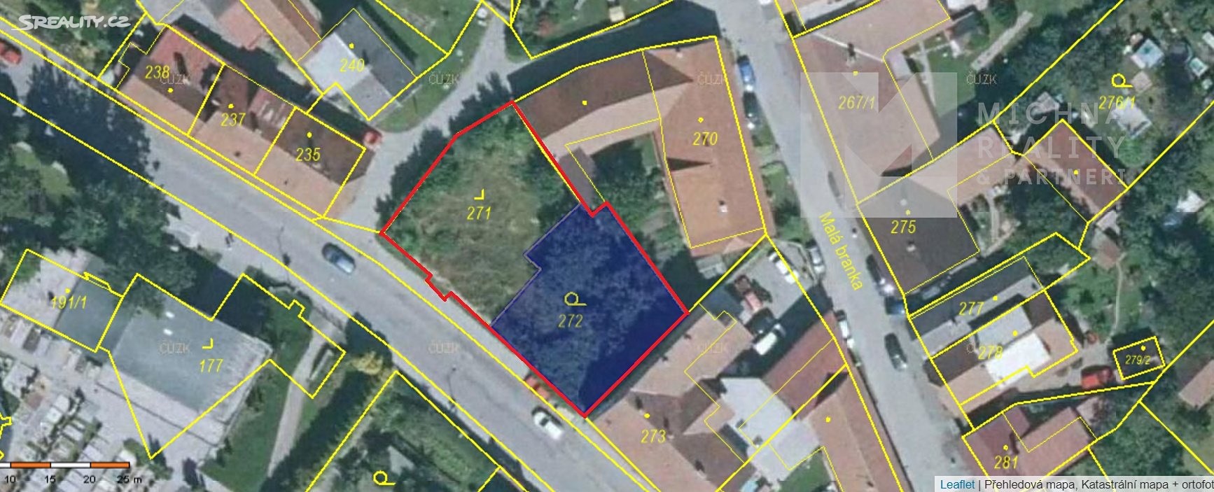 Prodej  stavebního pozemku 724 m², Novoměstská, Bystřice nad Pernštejnem