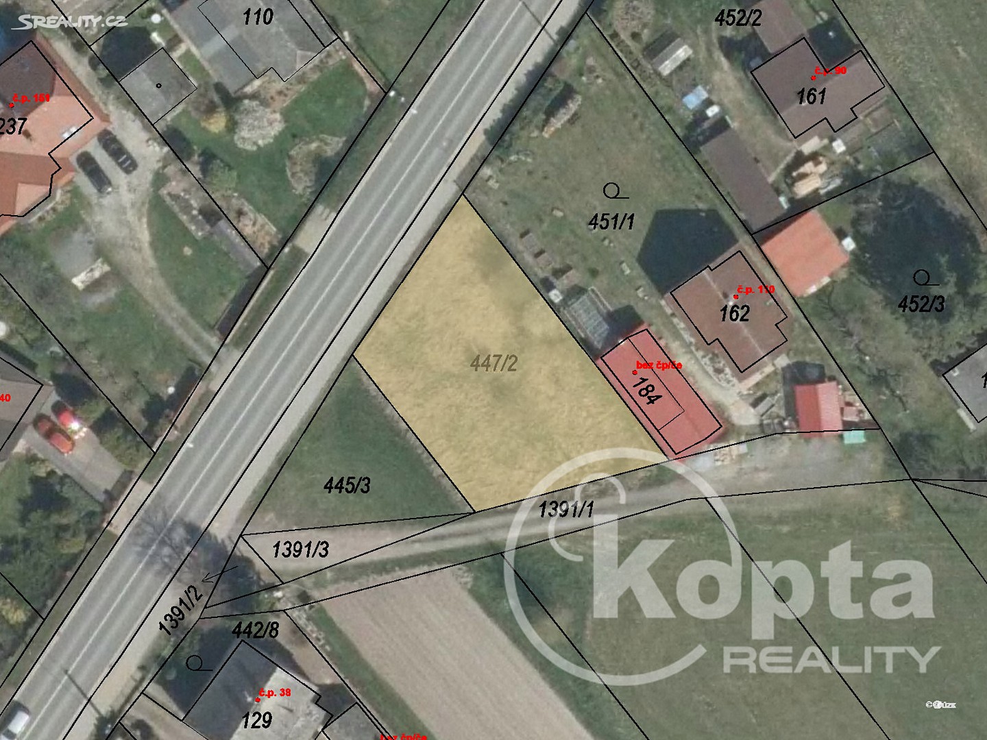 Prodej  stavebního pozemku 524 m², Nekmíř, okres Plzeň-sever