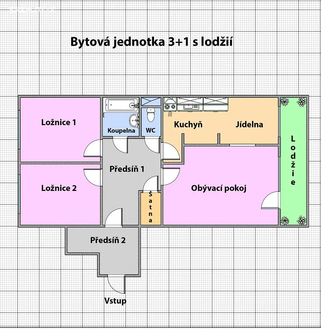 Pronájem bytu 3+1 85 m², Výletní, Praha 4 - Písnice