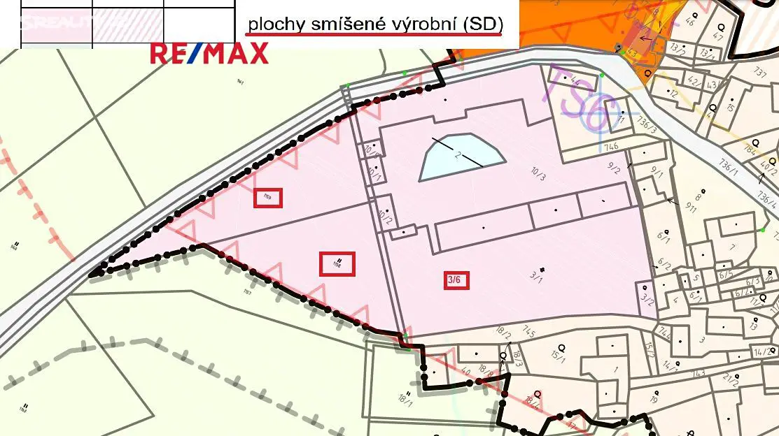 Prodej  komerčního pozemku 8 297 m², Dlažov - Soustov, okres Klatovy