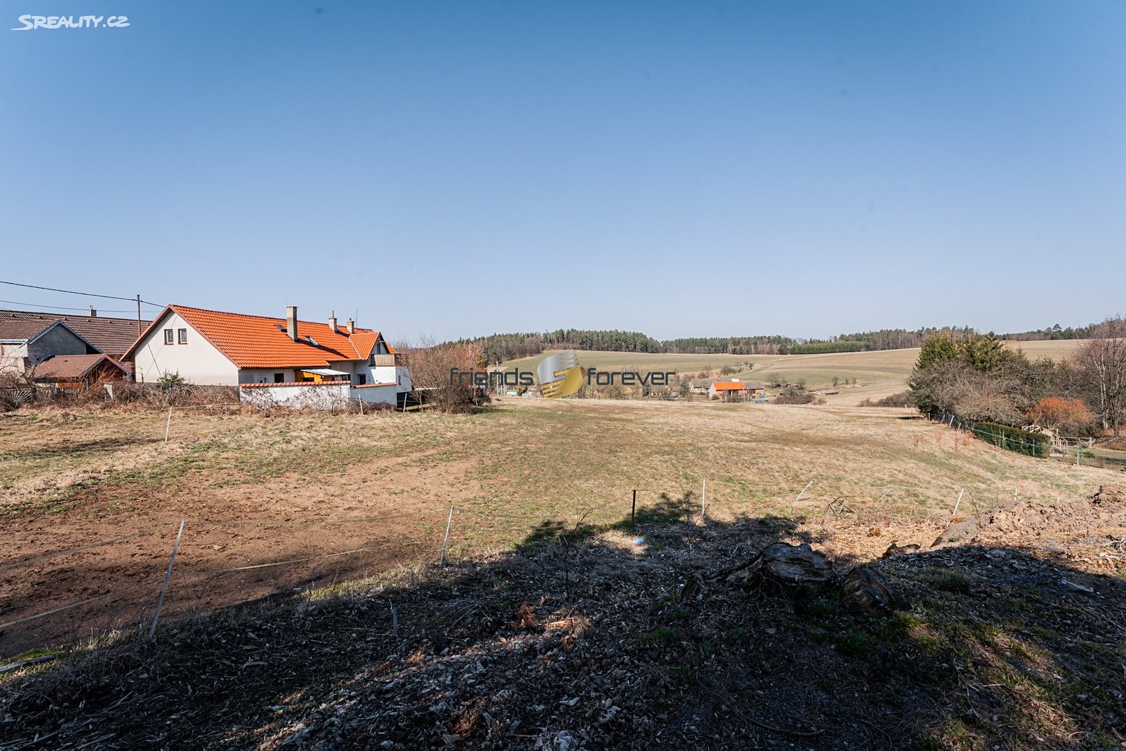 Prodej  stavebního pozemku 1 582 m², Chocerady - Vlkovec, okres Benešov