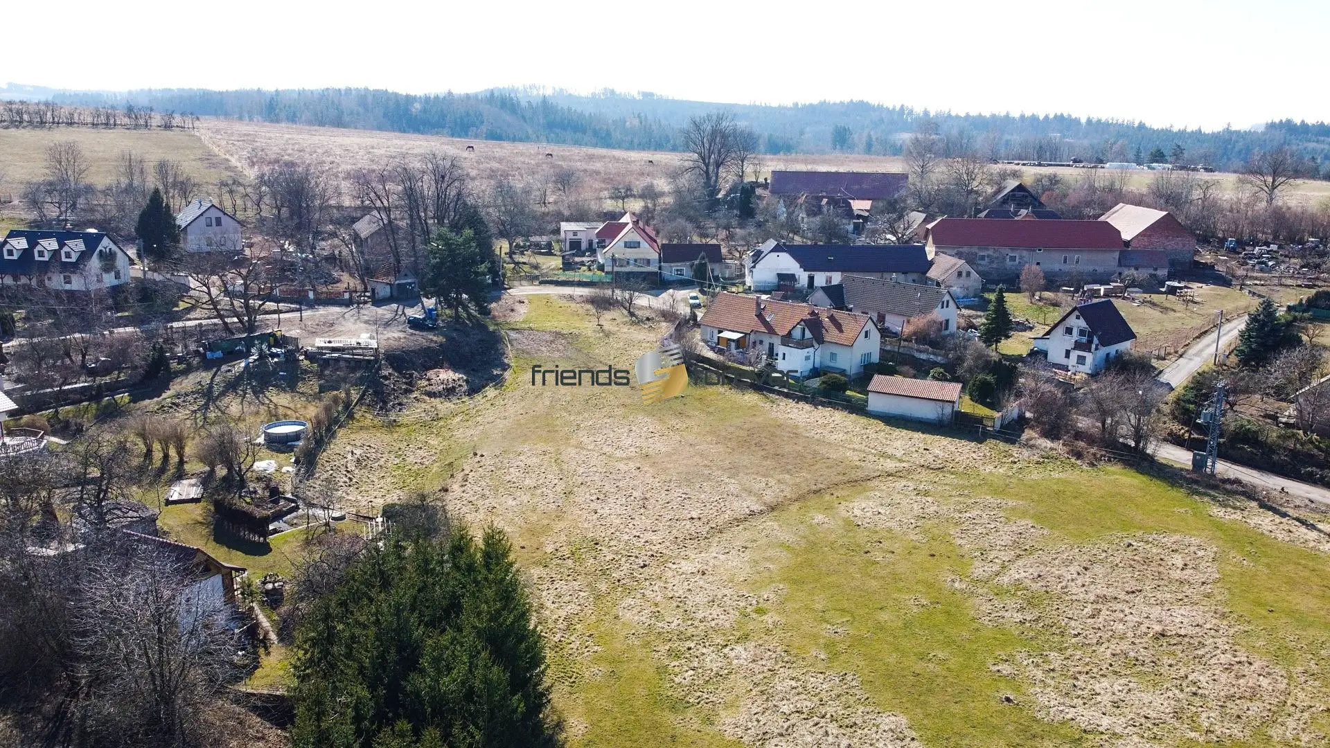Prodej  stavebního pozemku 1 279 m², Chocerady - Vlkovec, okres Benešov