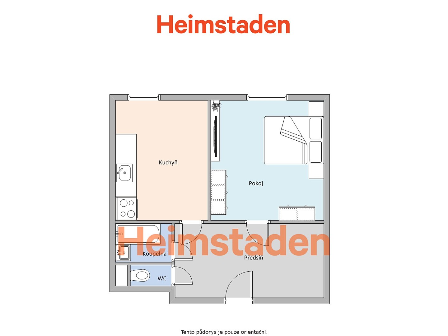 Pronájem bytu 1+1 38 m², Hlavní třída, Ostrava - Poruba