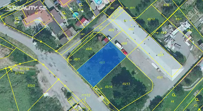 Prodej  stavebního pozemku 443 m², Olomouc - Slavonín, okres Olomouc