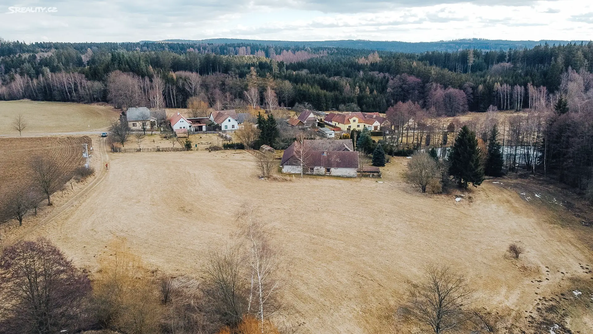 Prodej  stavebního pozemku 9 683 m², Těmice - Drahoňov, okres Pelhřimov