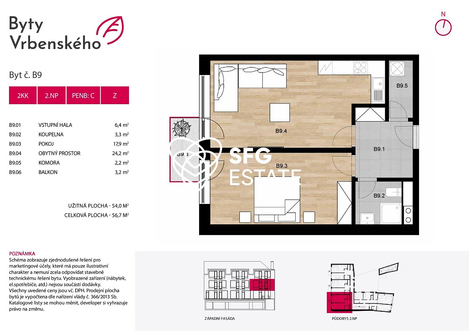 Prodej bytu 2+kk 54 m², Dr. Vrbenského, Kladno