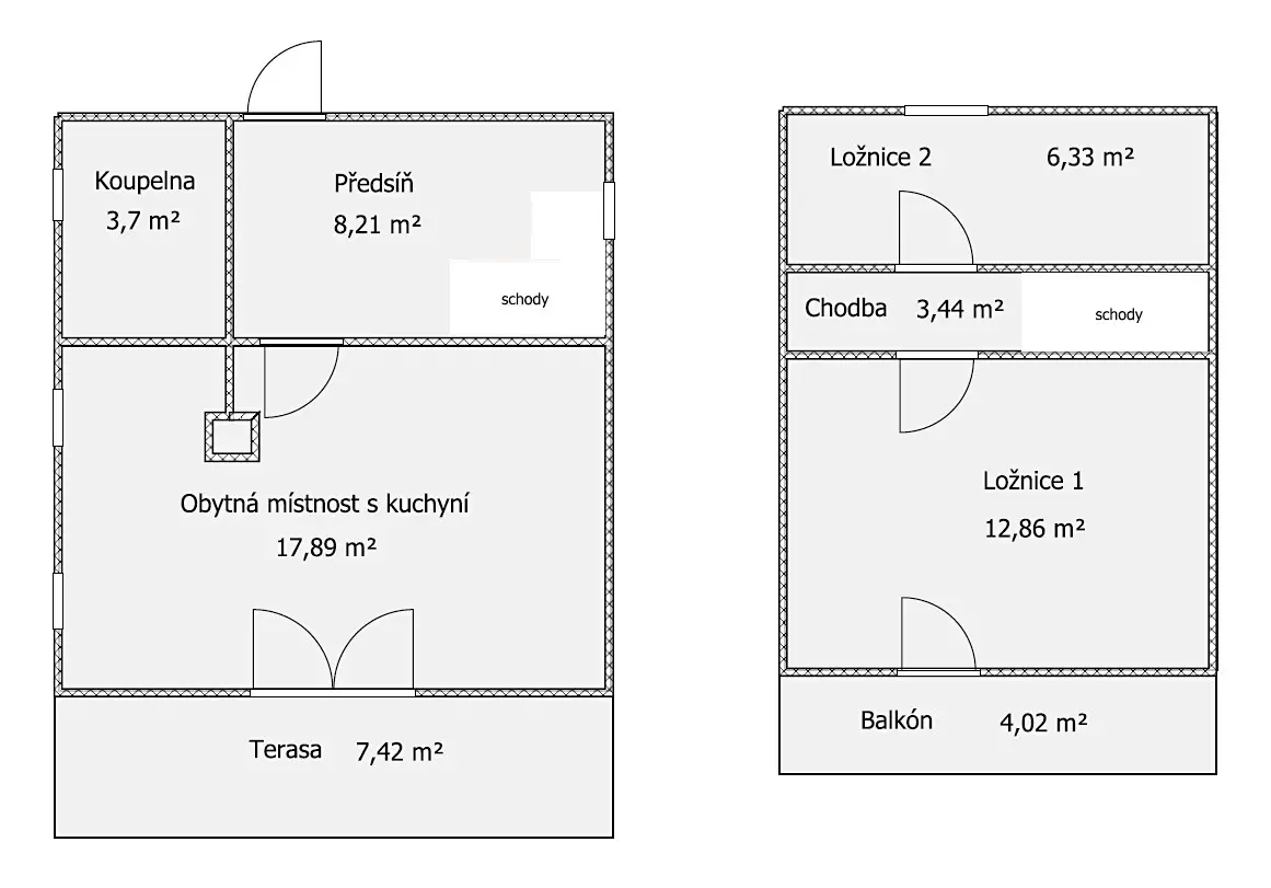 Prodej  chaty 63 m², pozemek 293 m², Stříbro - Butov, okres Tachov