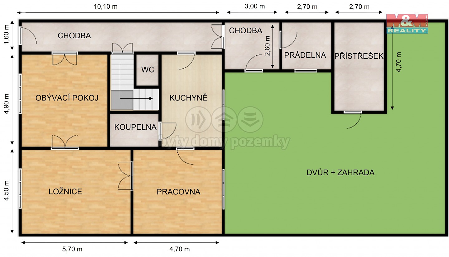 Pronájem  rodinného domu 124 m², pozemek 392 m², Revoluční třída, Nový Bydžov