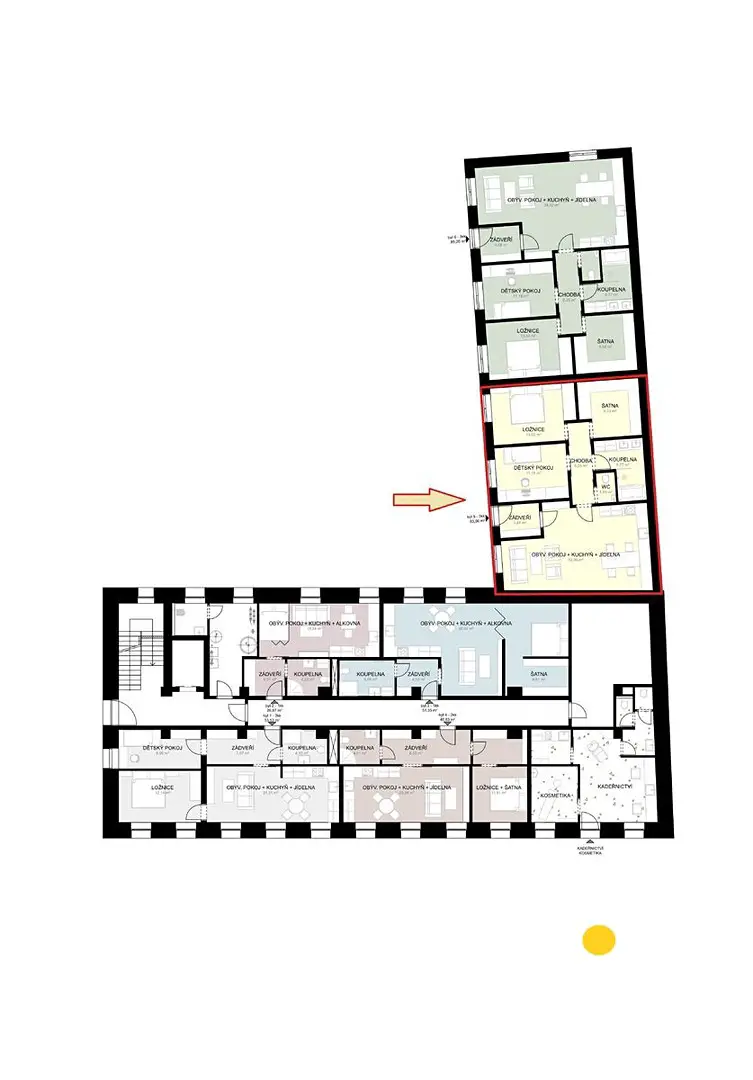 Prodej bytu 3+kk 83 m², Studentská, Žatec